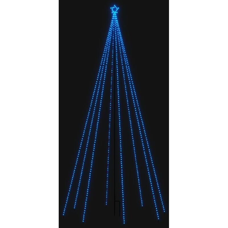 foto del prodotto vidaxl - luci per albero di natale interni esterni 576 led blu 3,6 m