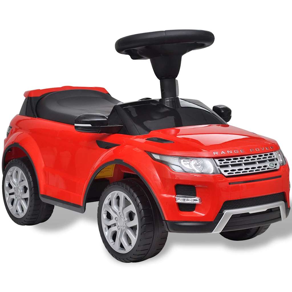 foto del prodotto vidaxl macchina a spinta per bambini rossa con musica land rover 348
