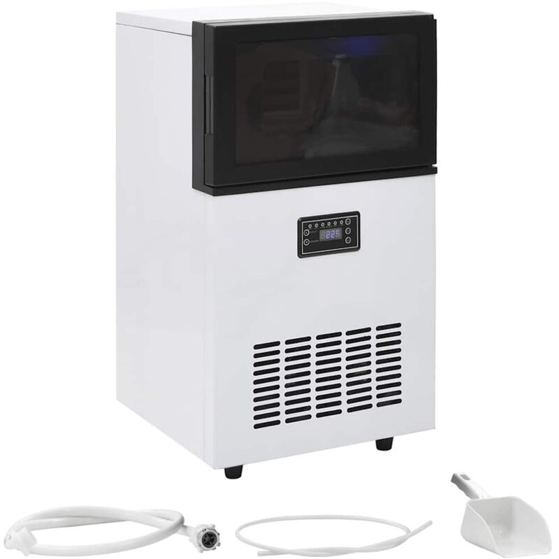 foto del prodotto vidaxl macchina per il ghiaccio da nera 45 kg 24 h