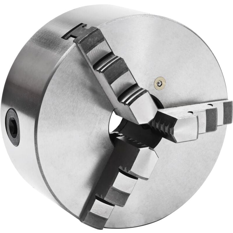 foto del prodotto vidaxl mandrino per tornio a 3 griffe autocentrante in acciaio disponibili varie misure dimensioni 160 mm