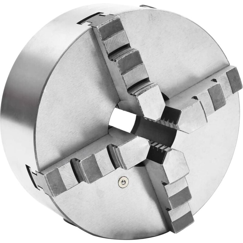 foto del prodotto vidaxl mandrino per tornio a 4 griffe autocentrante 200 mm in acciaio