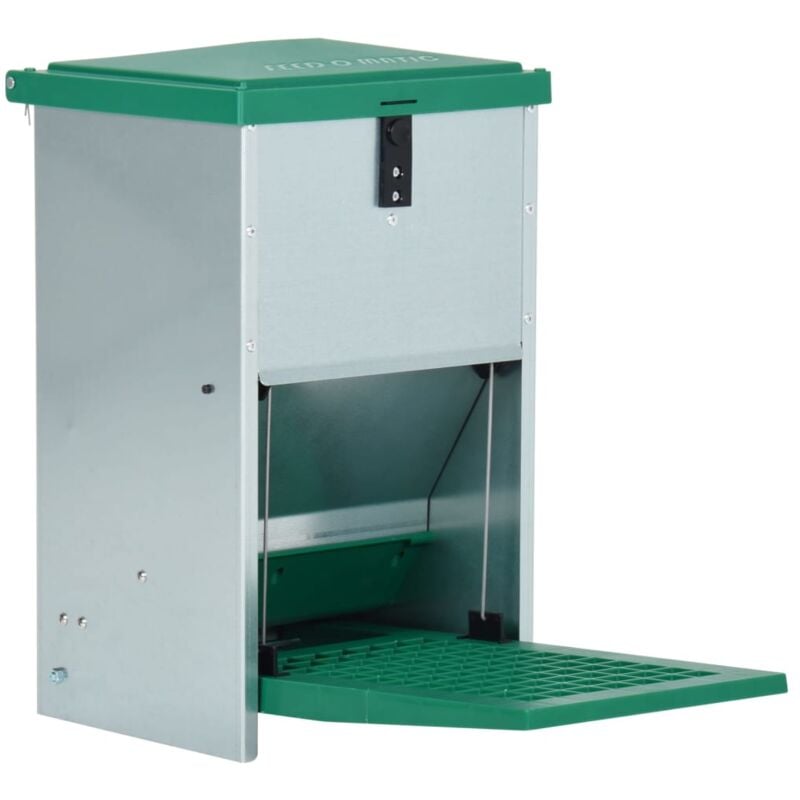 foto del prodotto vidaxl mangiatoia automatica per pollame feedomatic con pedale 8 kg