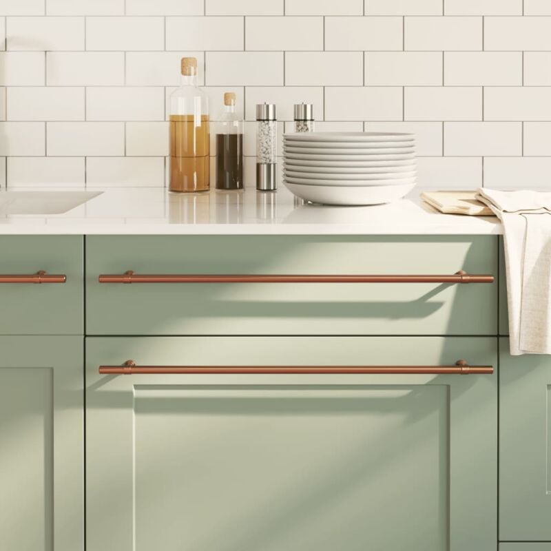 foto del prodotto vidaxl maniglie per mobili 20 pz bronzo 480 mm in acciaio inox