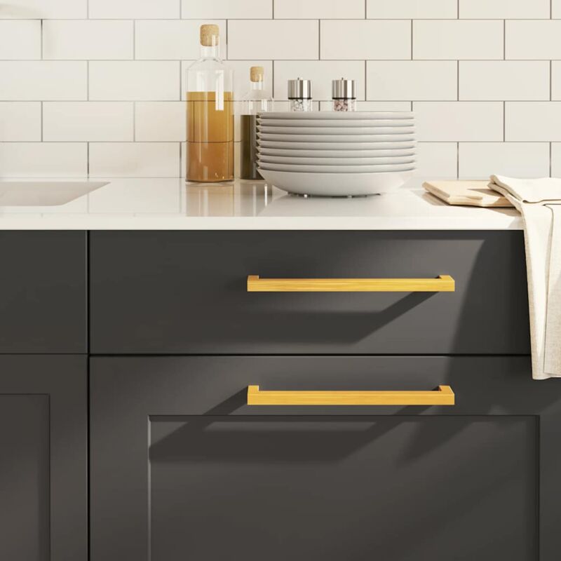 foto del prodotto vidaxl maniglie per mobili 5pz oro 224mm in acciaio inox