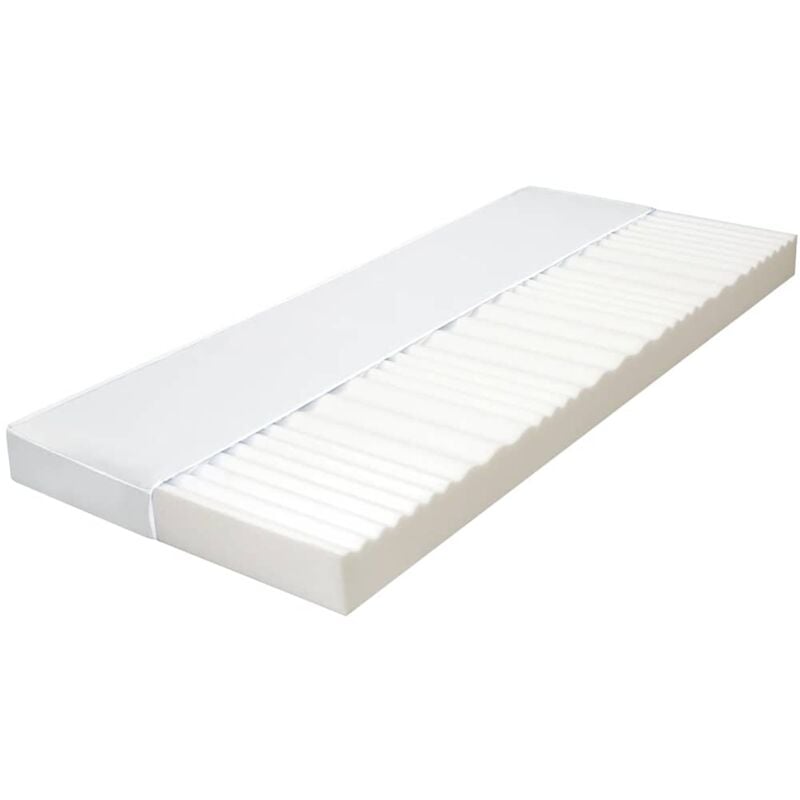 foto del prodotto vidaxl materasso 7 zone schiuma di poliuretano 10 cm h2 h3 vari dimensioni dimensioni 120x200 cm