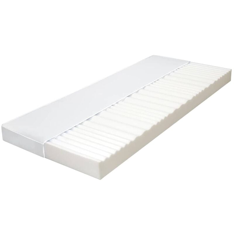 foto del prodotto vidaxl materasso 7 zone schiuma di poliuretano 10 cm h2 h3 vari dimensioni dimensioni 90x200 cm