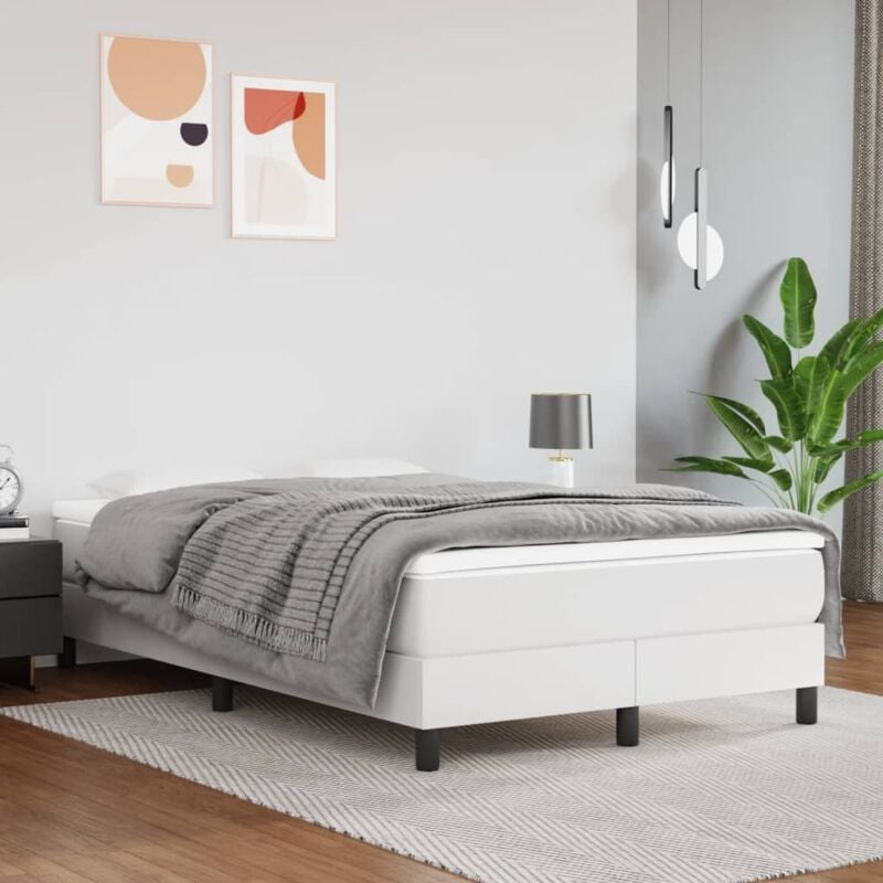 foto del prodotto vidaxl materasso a molle bianco 120x200x20 cm in similpelle