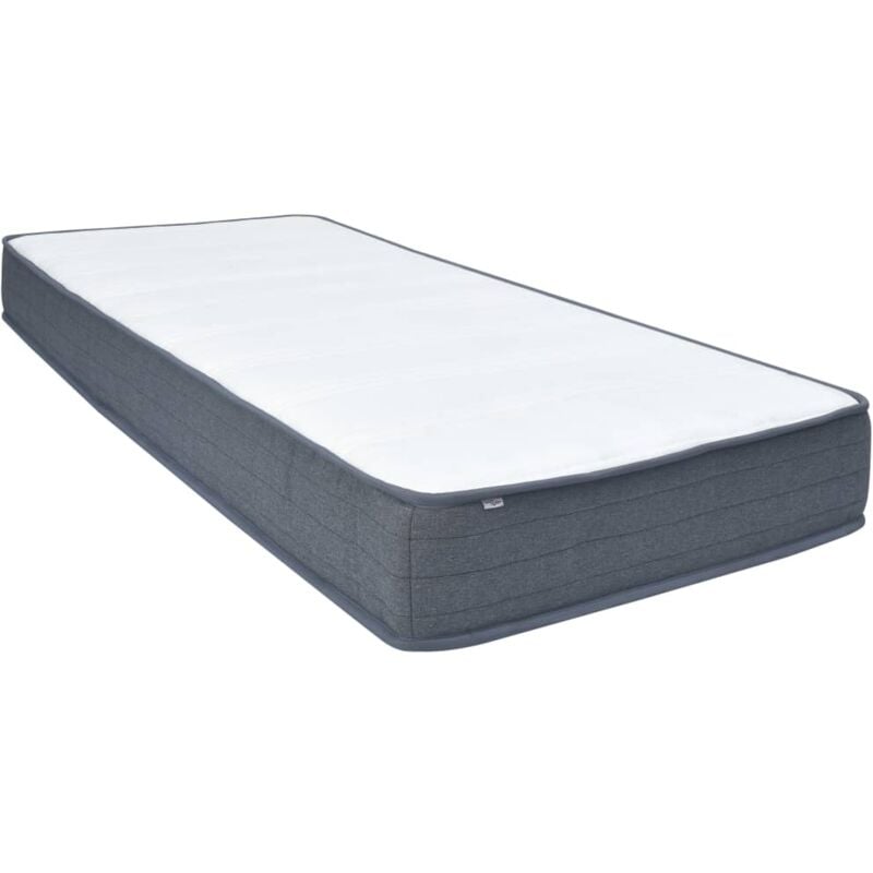 foto del prodotto vidaxl materasso a molle insacchettate bianco e grigio scuro vari dimensioni dimensioni 200x100x20 cm