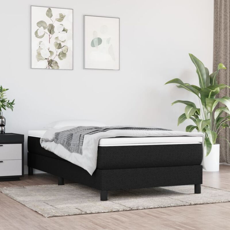 foto del prodotto vidaxl materasso a molle insacchettate nero 90x200x20 cm in tessuto