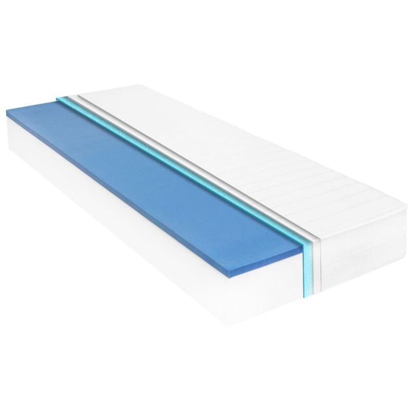 foto del prodotto vidaxl materasso in schiuma viscoelastica 18 cm con coprimaterasso vari dimensioni dimensioni 80x200 cm
