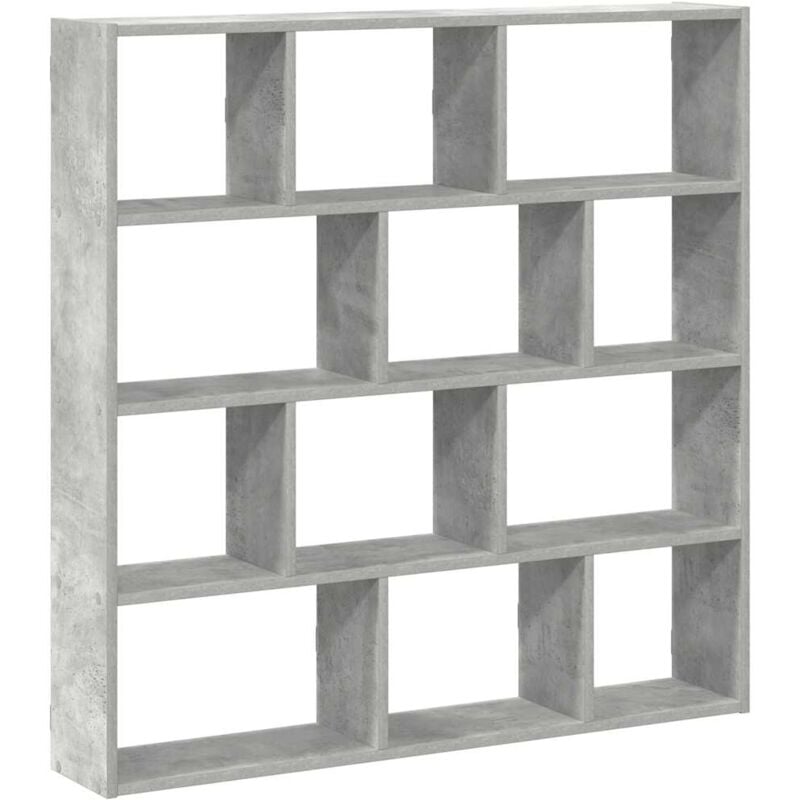 foto del prodotto vidaxl mensola a cubo da muro 12 scomparti truciolato grigio cemento