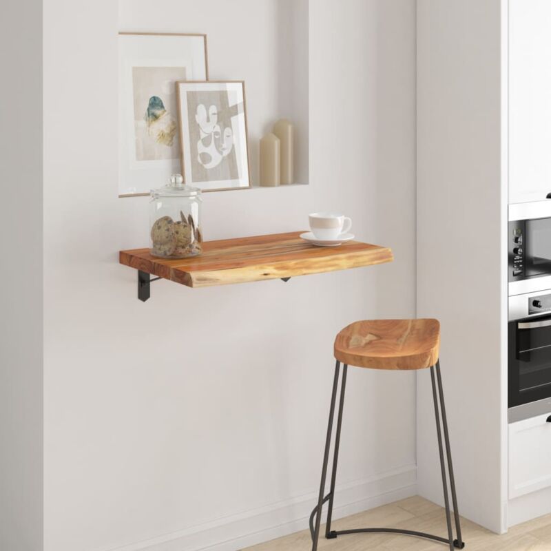 foto del prodotto vidaxl mensola a muro 40x40x3,8 cm quadrata massello acacia bordi vivi
