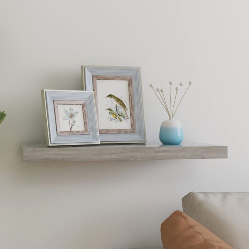 foto del prodotto vidaxl mensola a muro ideale per ogni ambiente 60x23x3,8cm disponibili in vari colori colore cemento
