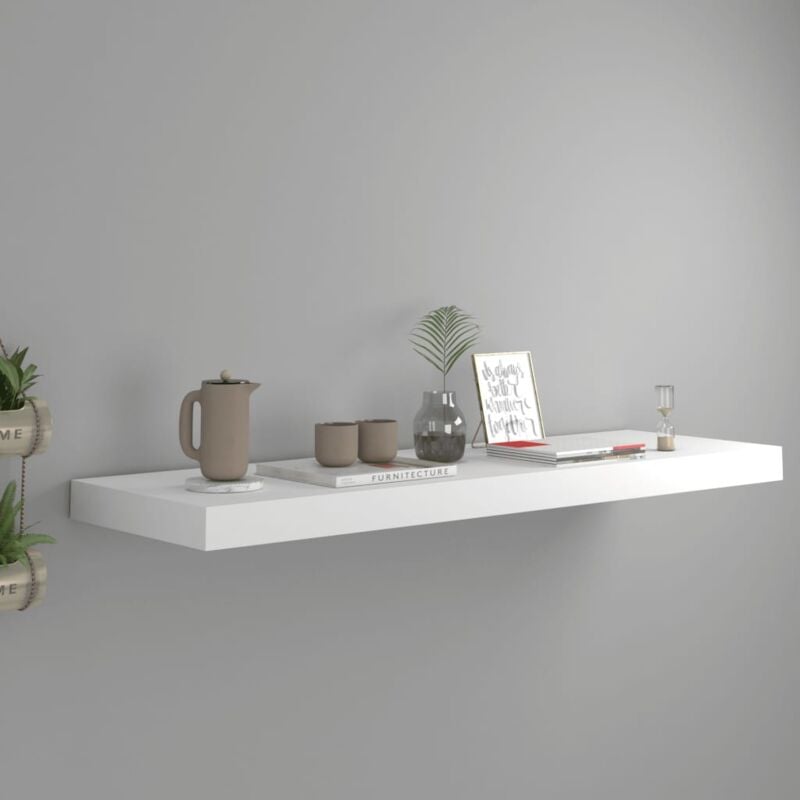 foto del prodotto vidaxl mensola a muro ideale per ogni ambiente 80x23x3,8cm disponibili in vari colori colore bianco