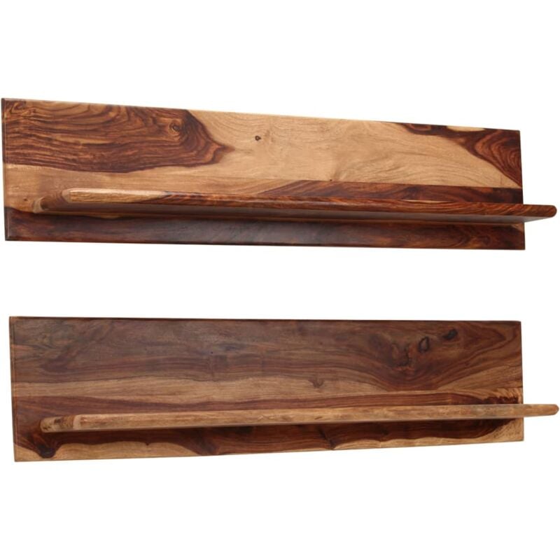 foto del prodotto vidaxl mensole 2 pz 118x26x20 cm in legno massello di acacia 880435