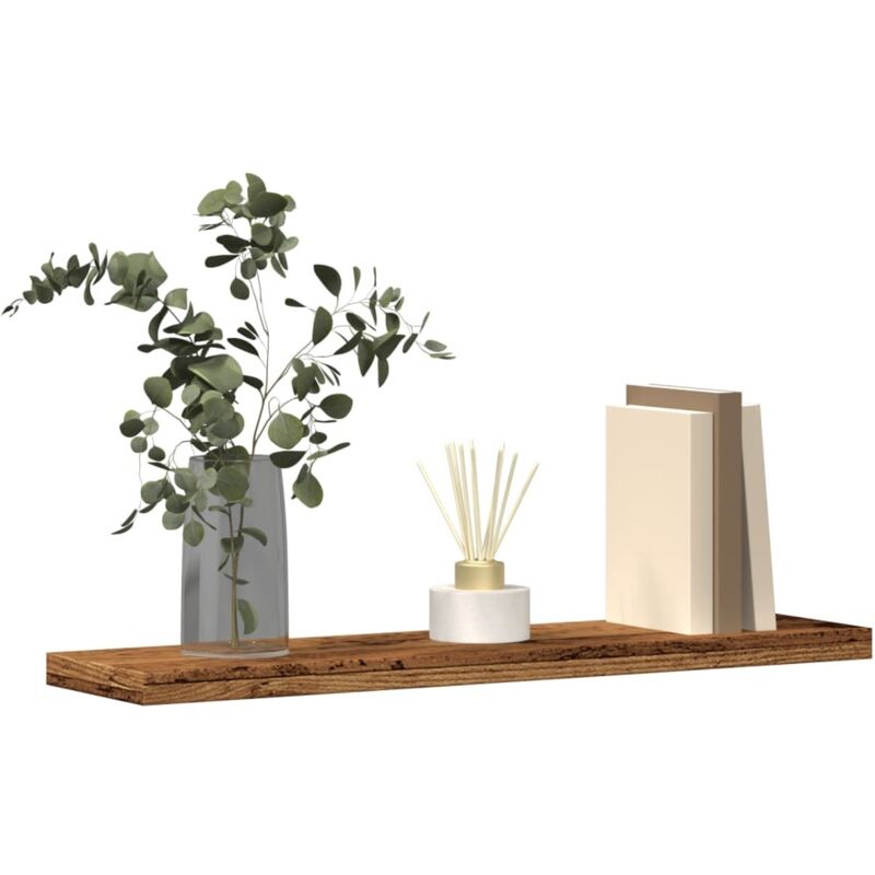 foto del prodotto vidaxl mensole a parete 4 pz legno antico 40x20x1,5 cm in truciolato