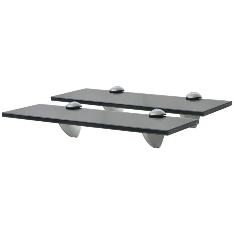 foto del prodotto vidaxl mensole galleggianti 2 pz in vetro 30x20 cm 8 mm