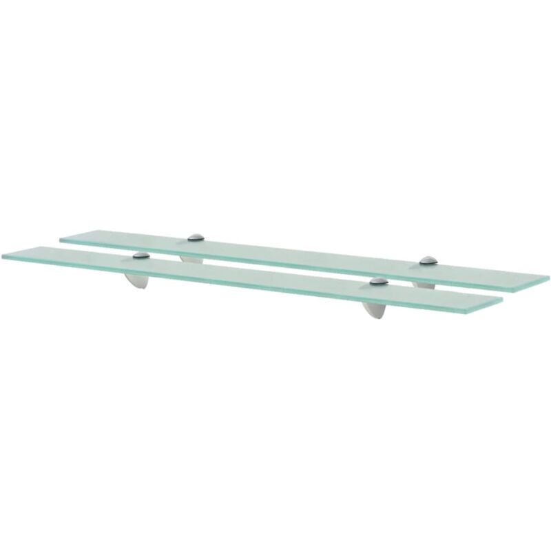 foto del prodotto vidaxl mensole galleggianti 2 pz in vetro 80x20 cm 8 mm