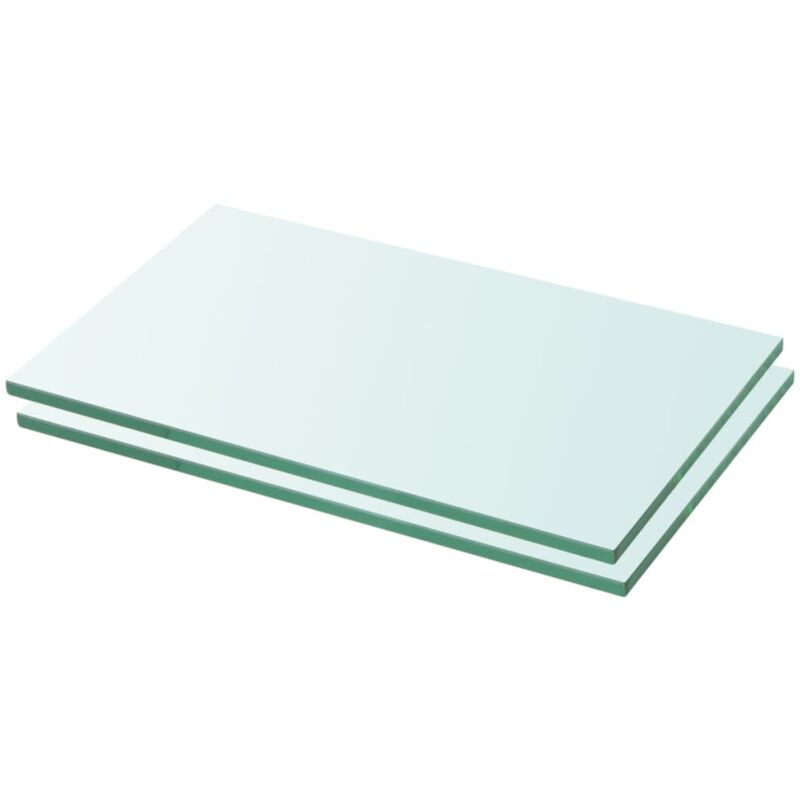 foto del prodotto vidaxl mensole in vetro trasparente 2 pz 30x12cm