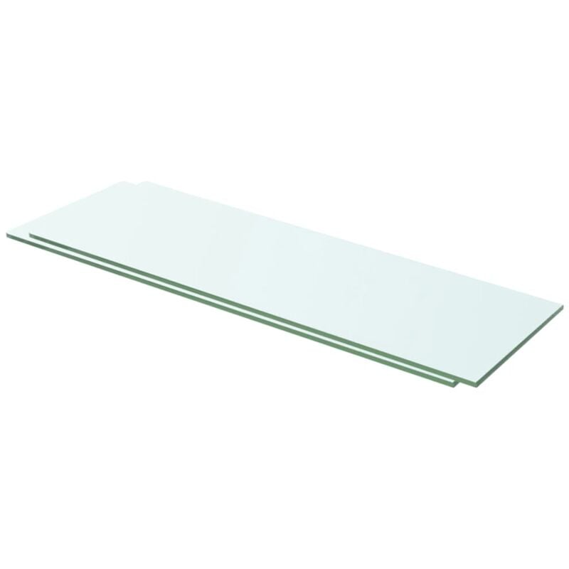 foto del prodotto vidaxl mensole in vetro trasparente 2 pz 60x15 cm