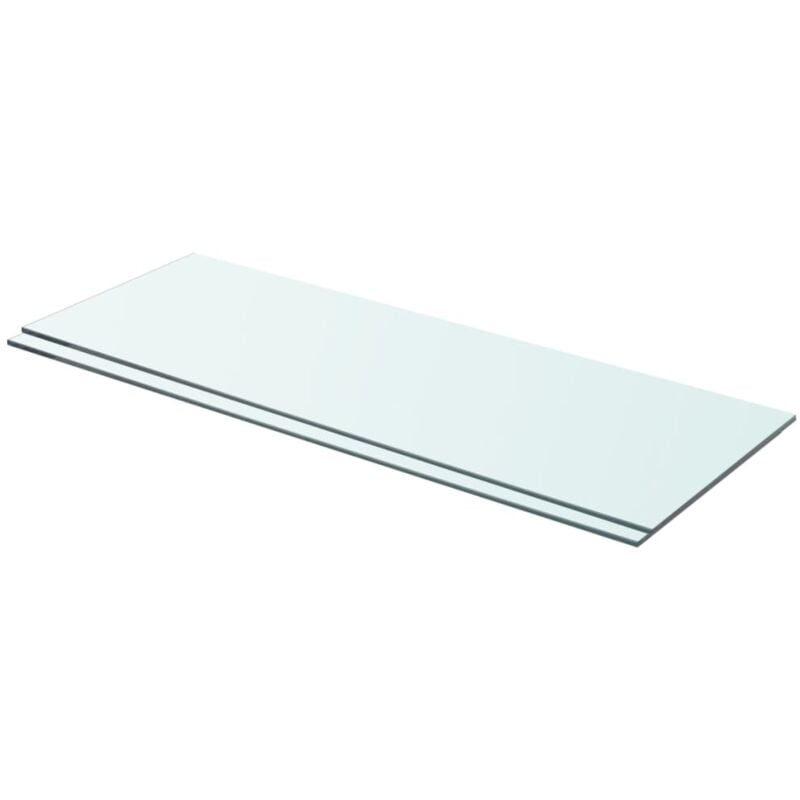 foto del prodotto vidaxl mensole in vetro trasparente 2 pz 70x25 cm