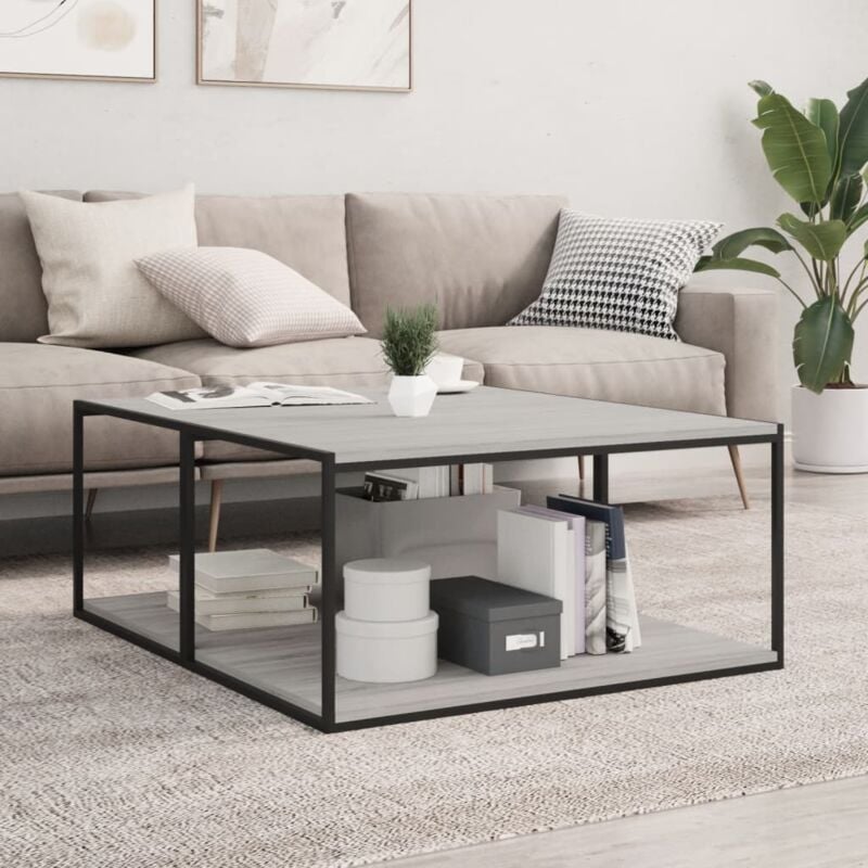 foto del prodotto vidaxl mensole parete 4pz grigio sonoma 80x50x1,5cm legno multistrato
