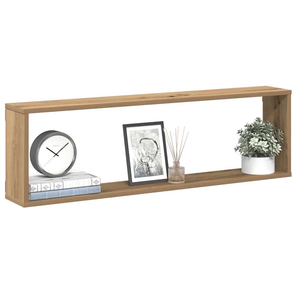 foto del prodotto vidaxl mensole parete a cubo 4 pz artigianale 100x15x30 cm truciolato