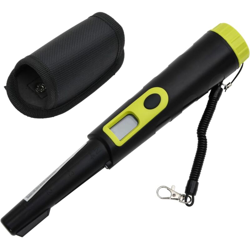 foto del prodotto vidaxl metal detector localizzatore con schermo lcd nero e giallo