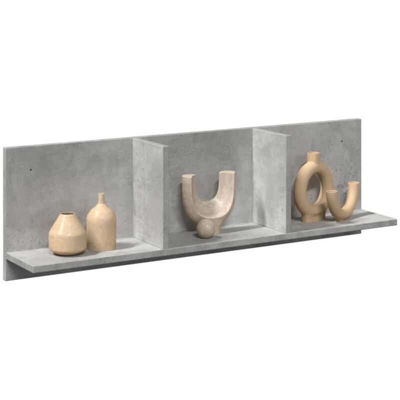 foto del prodotto vidaxl mobile a parete 100x16,5x30 cm grigio cemento in truciolato