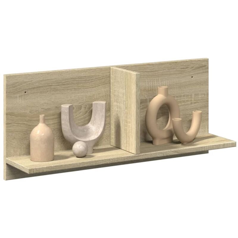 foto del prodotto vidaxl mobile a parete 70x16,5x30cm rovere sonoma in legno multistrato