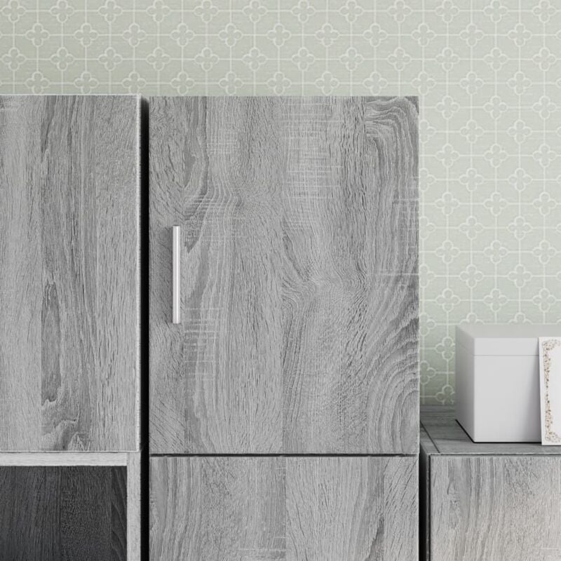 foto del prodotto vidaxl mobile a parete grigio sonoma 30x42,5x40cm in legno multistrato