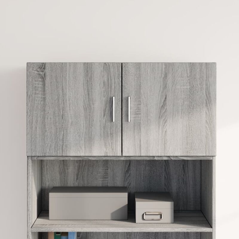 foto del prodotto vidaxl mobile a parete grigio sonoma 80x42,5x40cm in legno multistrato