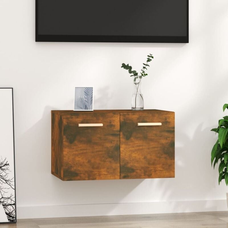 foto del prodotto vidaxl mobile a parete rovere fumo 60x36,5x35 cm in legno multistrato