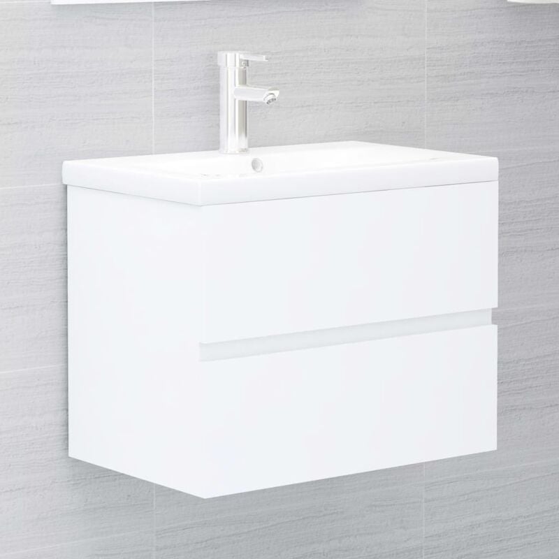 foto del prodotto vidaxl mobile bagno con lavabo integrato dotato di cassetto 60 x 38 x 45 cm vari colori colore bianco