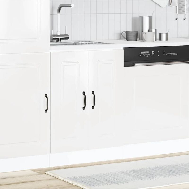 foto del prodotto vidaxl mobile base lavello kalmar bianco lucido 60x46x81,5 cm