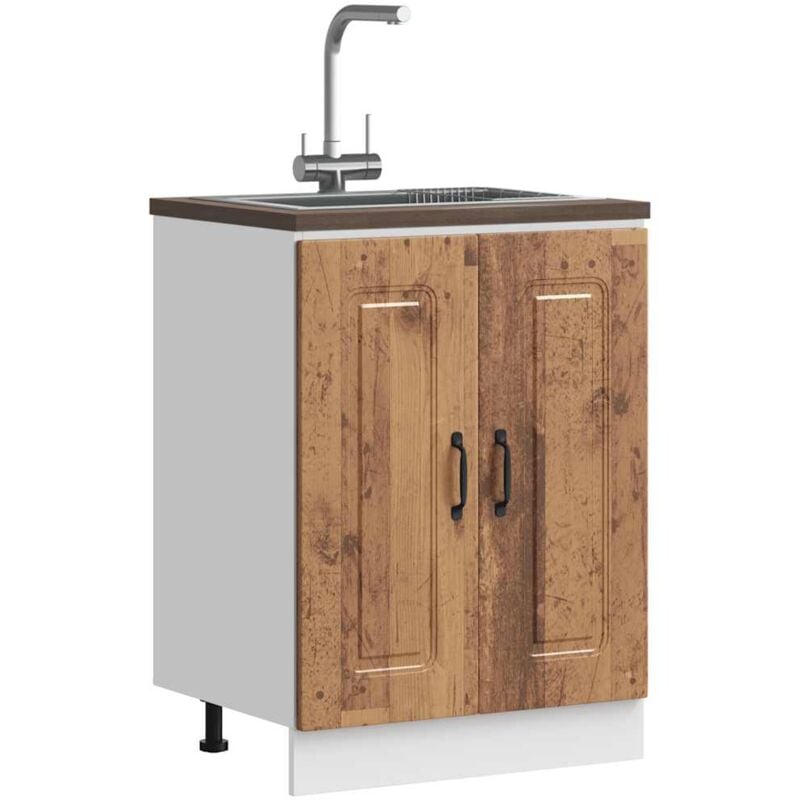 foto del prodotto vidaxl mobile base lavello kalmar legno vecchio 60x46x81,5 cm