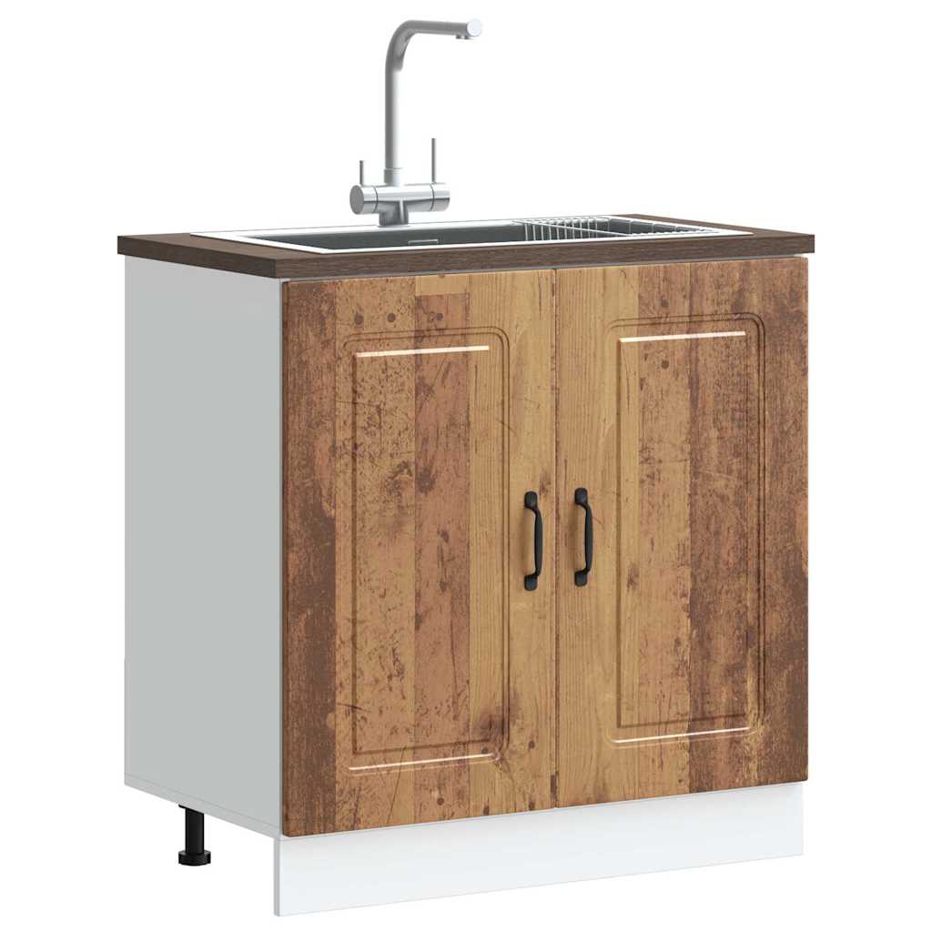 foto del prodotto vidaxl mobile base lavello kalmar legno vecchio 80x46x81,5 cm