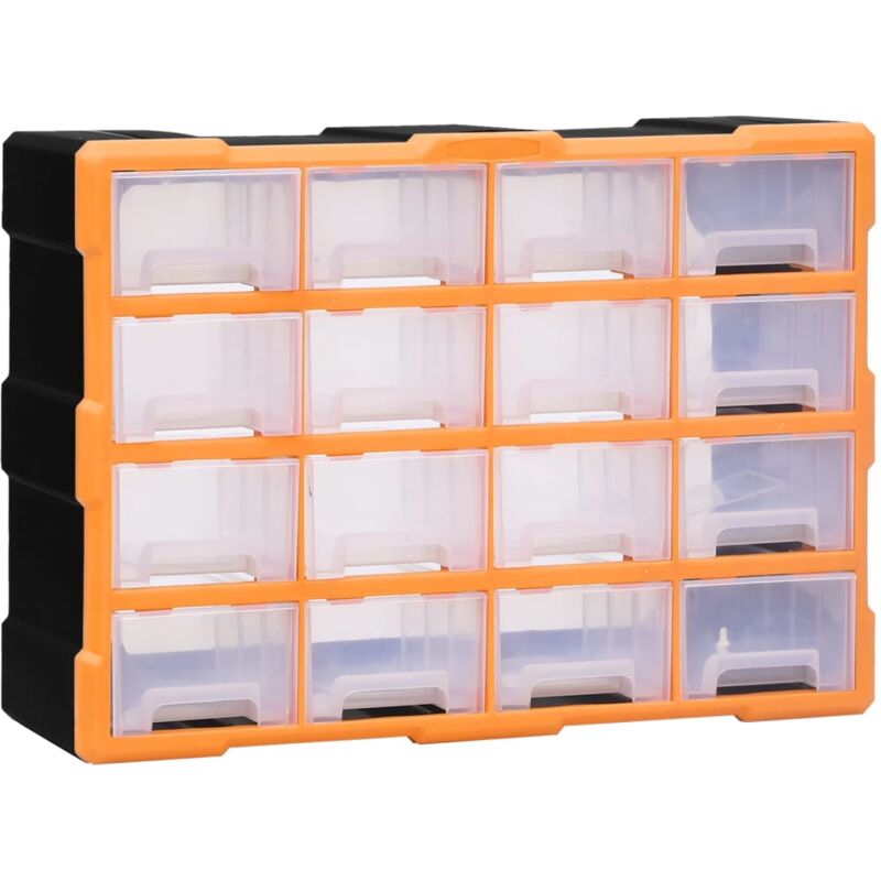 foto del prodotto vidaxl mobile contenitore con 16 cassetti medi 52x16x37 cm