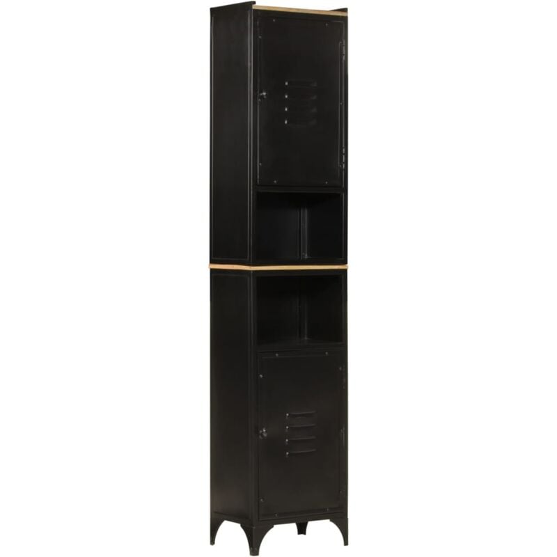 foto del prodotto vidaxl mobile da bagno 40x27x180 cm in ferro e legno massello di mango 934870
