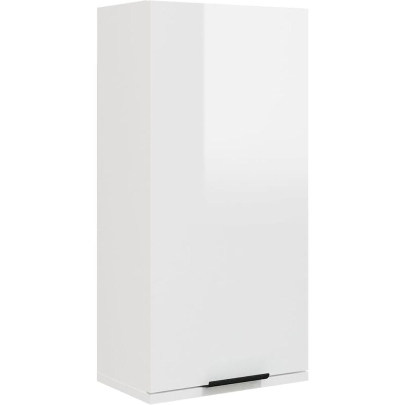 foto del prodotto vidaxl mobile da bagno a parete bianco lucido 32x20x67 cm