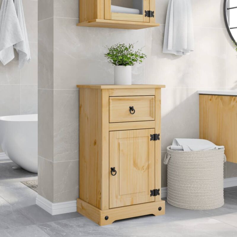foto del prodotto vidaxl mobile da bagno corona 45x33x80 cm in legno massello di pino