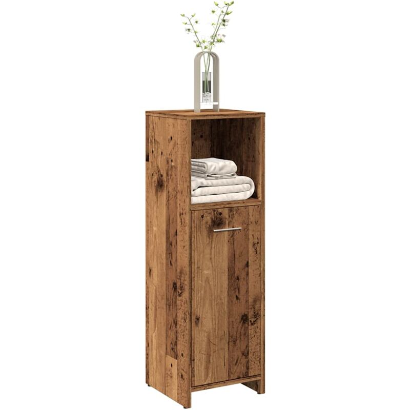 foto del prodotto vidaxl mobile da bagno legno antico 30x30x95 cm in legno multistrato
