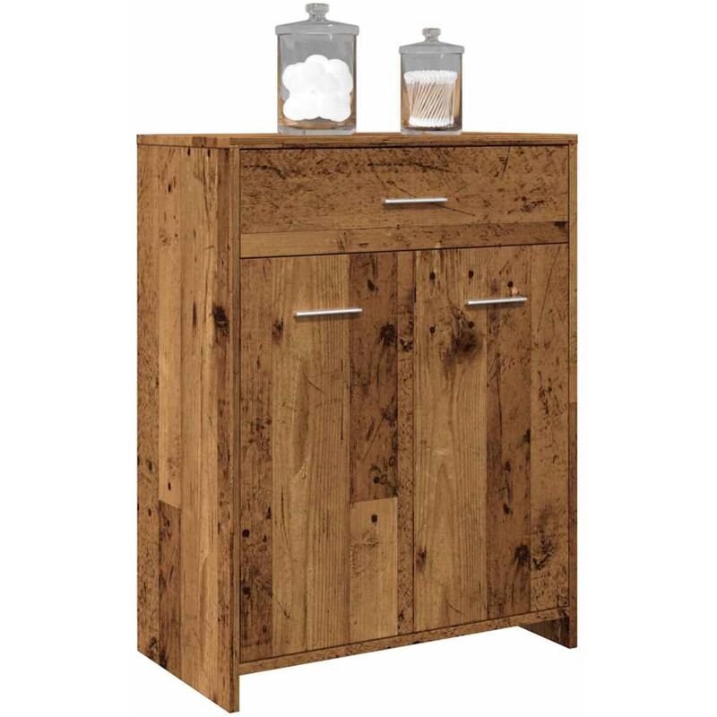 foto del prodotto vidaxl mobile da bagno legno antico 60x33x80 cm in legno tecnico