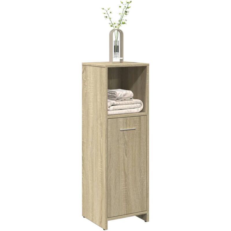 foto del prodotto vidaxl mobile da bagno rovere sonoma 30x30x95 cm in legno multistrato