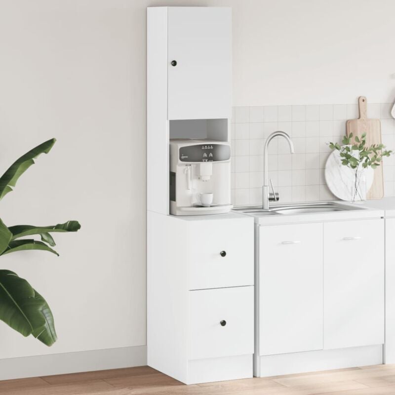 foto del prodotto vidaxl mobile da cucina bianco 35x50x180 cm in truciolato
