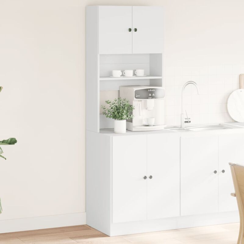 foto del prodotto vidaxl mobile da cucina bianco 60x50x180 cm legno multistrato