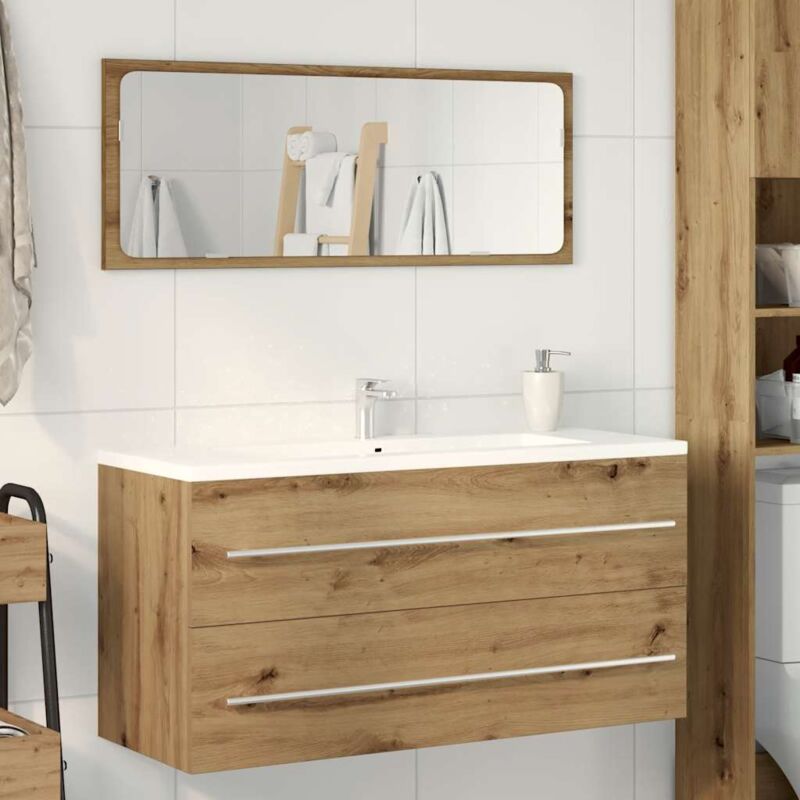 foto del prodotto vidaxl mobile lavabo bagno artigianale 100x38,5x48cm legno multistrato