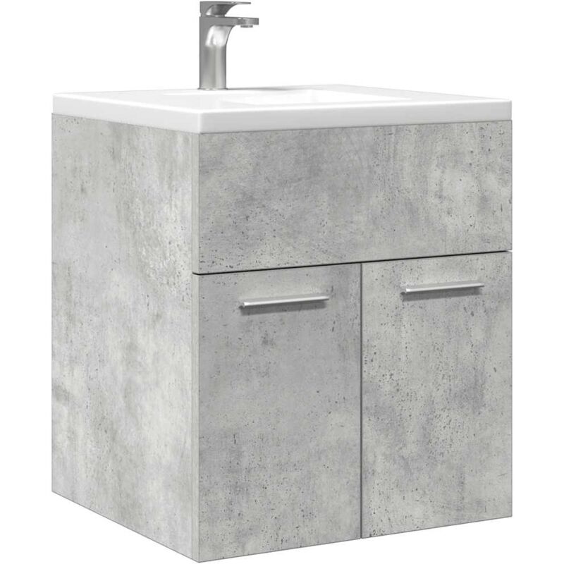 foto del prodotto vidaxl mobile lavabo bagno grigio cemento 41x38,5x46 cm in truciolato