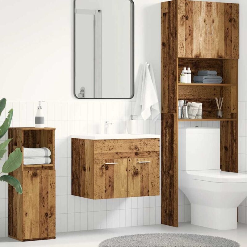 foto del prodotto vidaxl mobile lavabo bagno legno antico 60x38,5x46 cm in truciolato