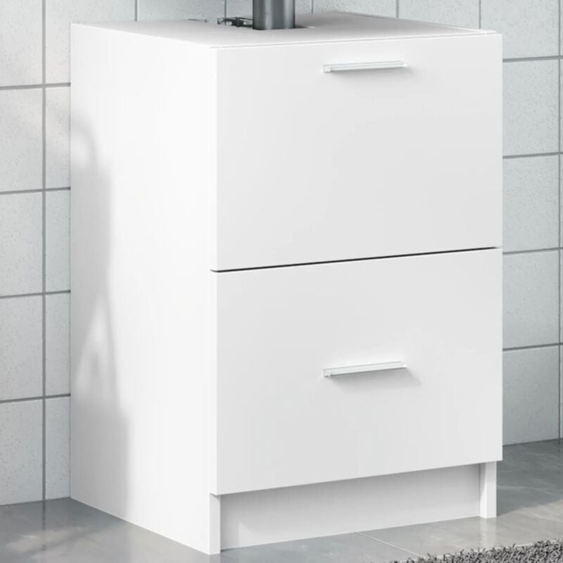 foto del prodotto vidaxl mobile lavabo bianco 80x33x60 cm in truciolare